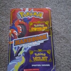 Pokemon Scarlet and Violet Handbook Scholastic Trade Paperback With Poster